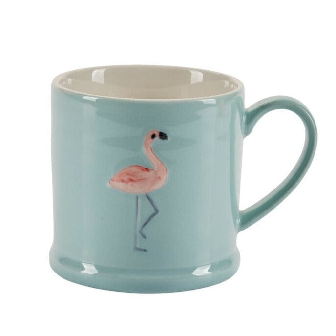 Krus med flamingo, blå - 320ml